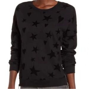 Rails Marlo Flocked Hearts and Stars Pullover
